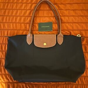 Longchamp Small Le Pliage Black Tote Bag